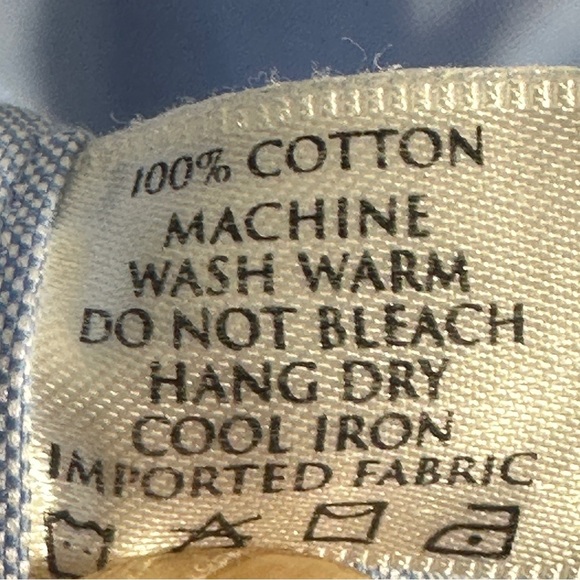 Robert Talbott Carmel oxford cloth blue XL shirt, contrasting placket, cotton - Picture 8 of 11